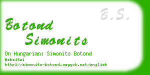 botond simonits business card